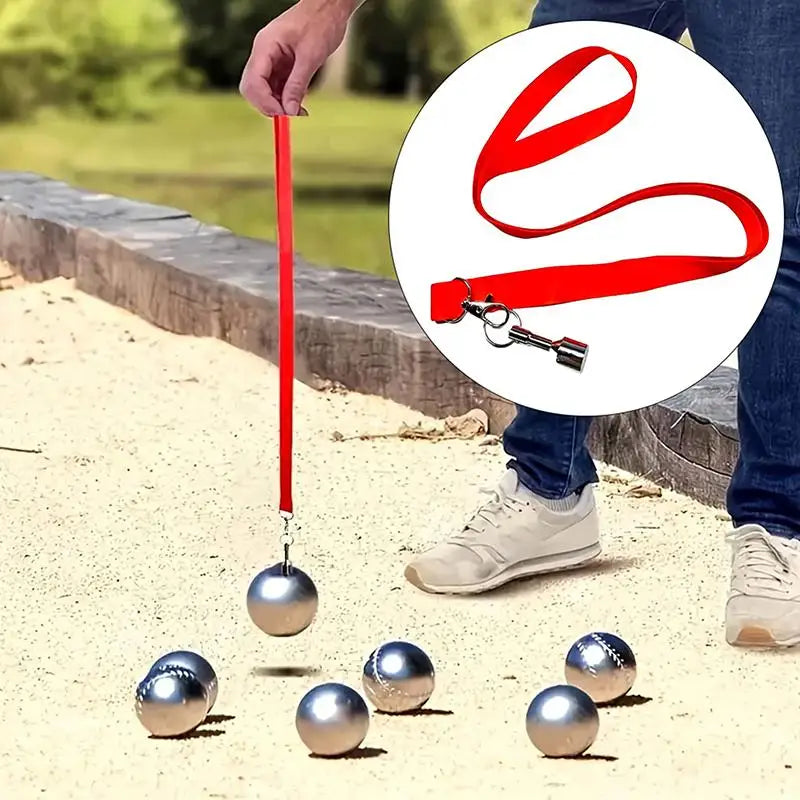 Aimant ramasse-boules de pétanque